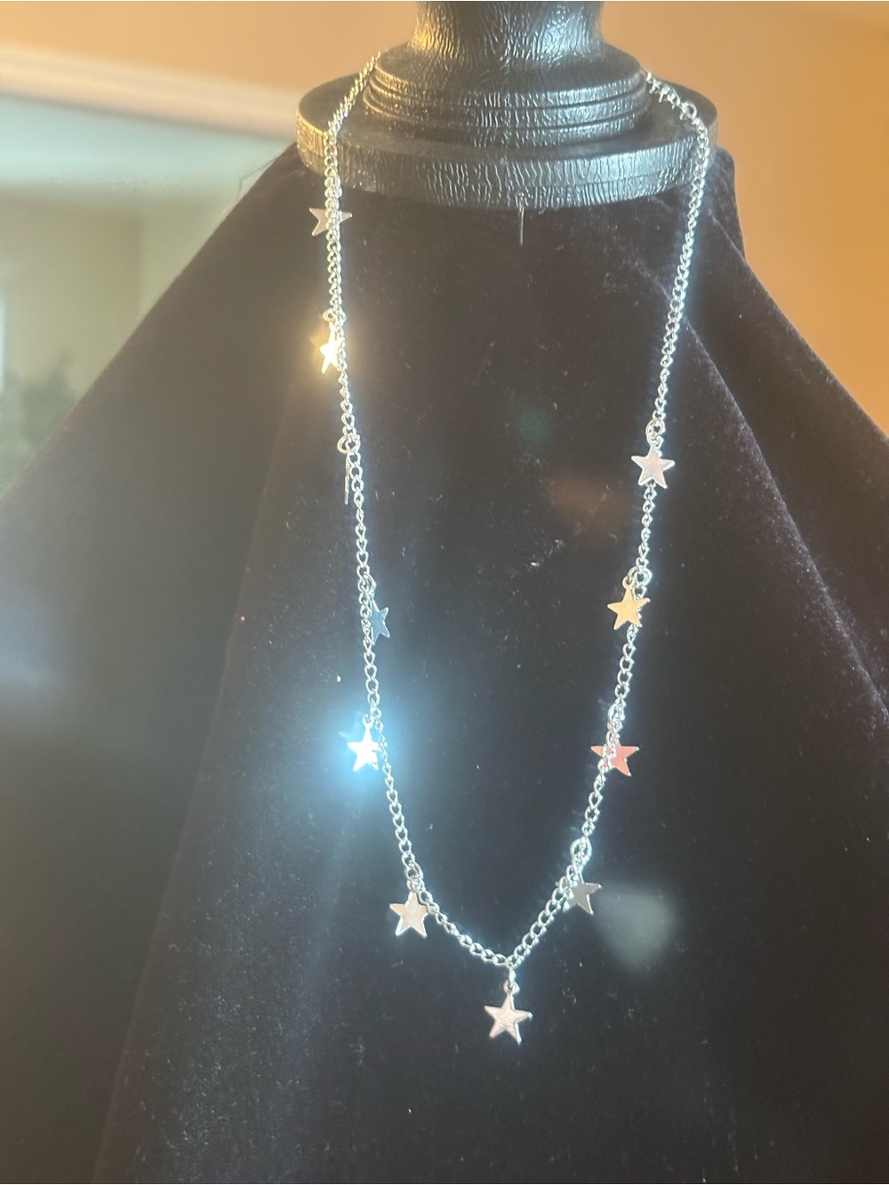 Silver tone Star Charm Necklace - Women Jewelry
